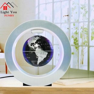 English 22CM Frame World Map Novelty Magnetic Levitation Flo