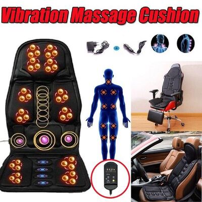 3D Memory Foam Massage Chair Van Cushion Pad Back Massager