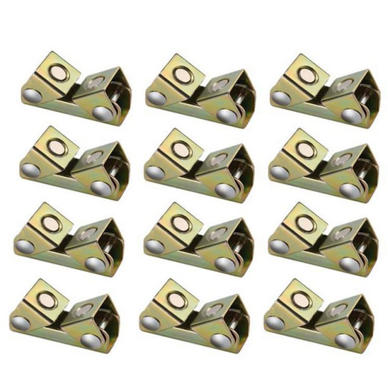 12PCS V Type Welding Jig Magnetic Welding Clamps Fixture Adj