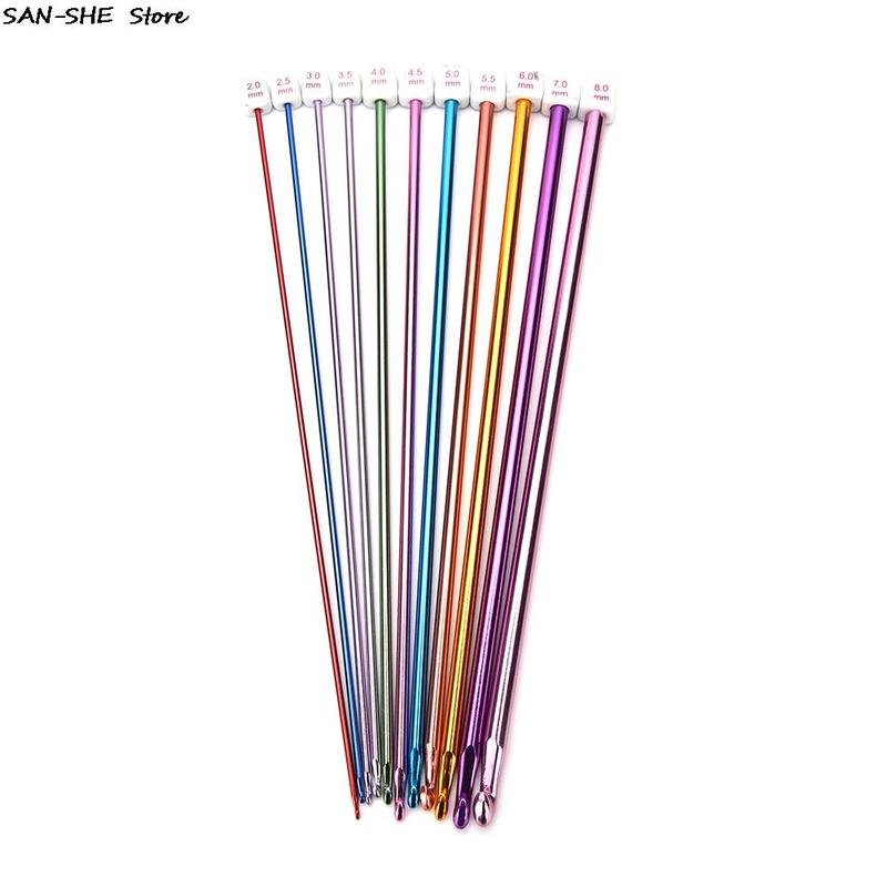 11 Sizes Crochet Hooks Measuring Tape Needles Stitches