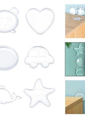 Silicone Mute Doorstop Wall Protector Transprent Door