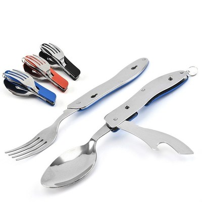 Camping Cutlery Set Fold Spoons Fork Portable Stainless Stee