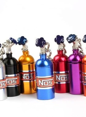 Turbo NOS Nitrous Oxide Bottle Key Chain Keychain Keyring St