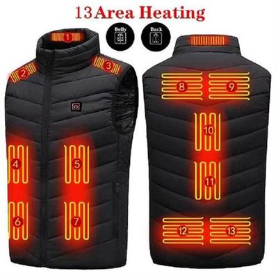 Heated Vest Jacket Men Women Coat USB Electric Heating