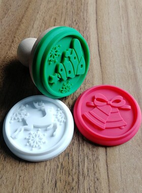 Christmas 1Set Silicone DIY Cookie Stamp Fondant Mold Biscui