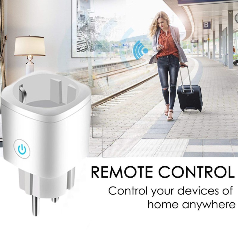 EU WiFi Smart Plug Outlet Tuya Remote Control Home Appliance