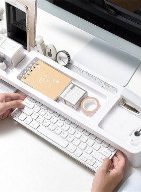 Self Stick Pencil Tray Under Desk Drawer Storage Box Hidden