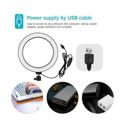 10 Inch Selfie Ring Light With Tripod Stand Cell Phone Hold