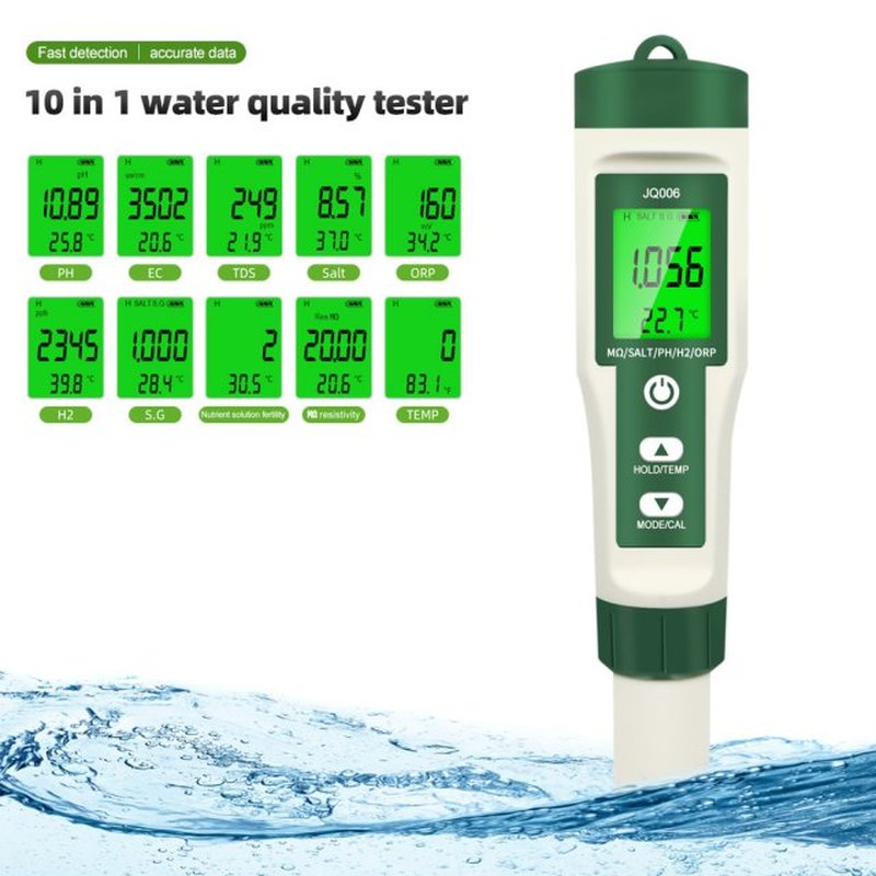 10 in 1 ? Resistivity/Nutrient Solution Fertility/H2/Temp/OR