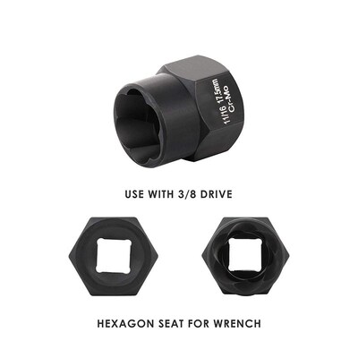 13-Piece Impact Bolt Nut Remover Set, Nut Extractor Socket,