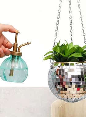 Disco Ball Hanging Flower Pot For Indoor Plants Bohemian