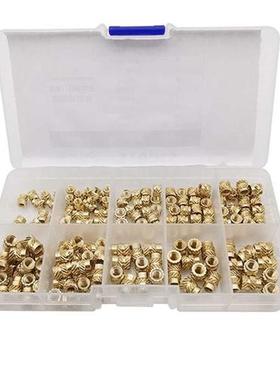 170Pcs/Box M3 M4 Brass Hot Melt Inset Nuts Assortment Kits T
