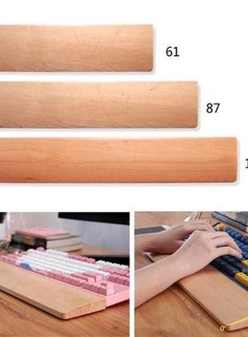 Gaming Wrist Pad / Rest for Mechanical Keyboards Beech Wood