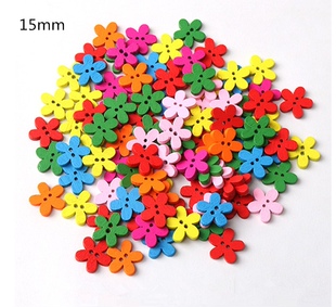 20 Pcs Wooden Button for Kids DIY Handmade Craft Toy Creativ