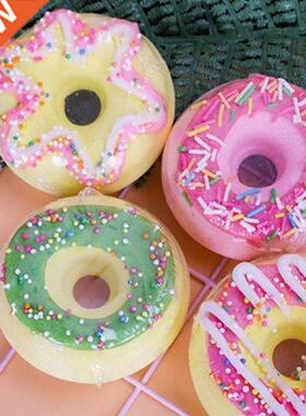 4Pcs/Set Bubble Bath Ball Handmade Donut Style Fragrant