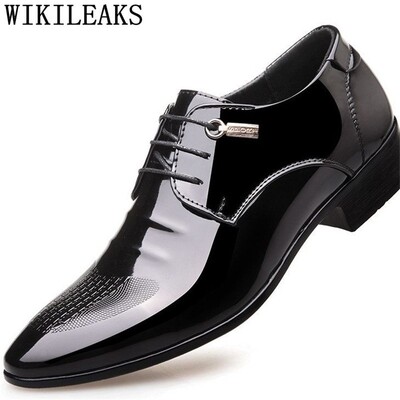 Black Designer Formal Oxford Shoes For Men Wedding Shoes Le