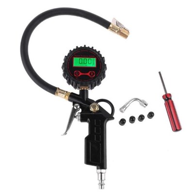250psi LED Digital Car Tire Air Inflator Pressure Gauge 适用