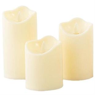 Flameless Candle Light Always On Simulation Wax Pillar