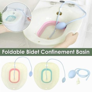 Toilet Accessories Foldable Bidet Basin with Flusher Pregnan
