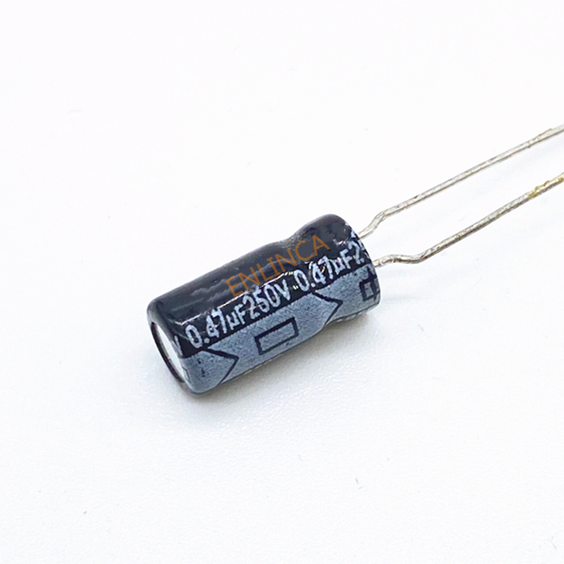 50PCS Higt quality 250V0.47UF 6*11mm 1UF 250V 6*11 Electroly