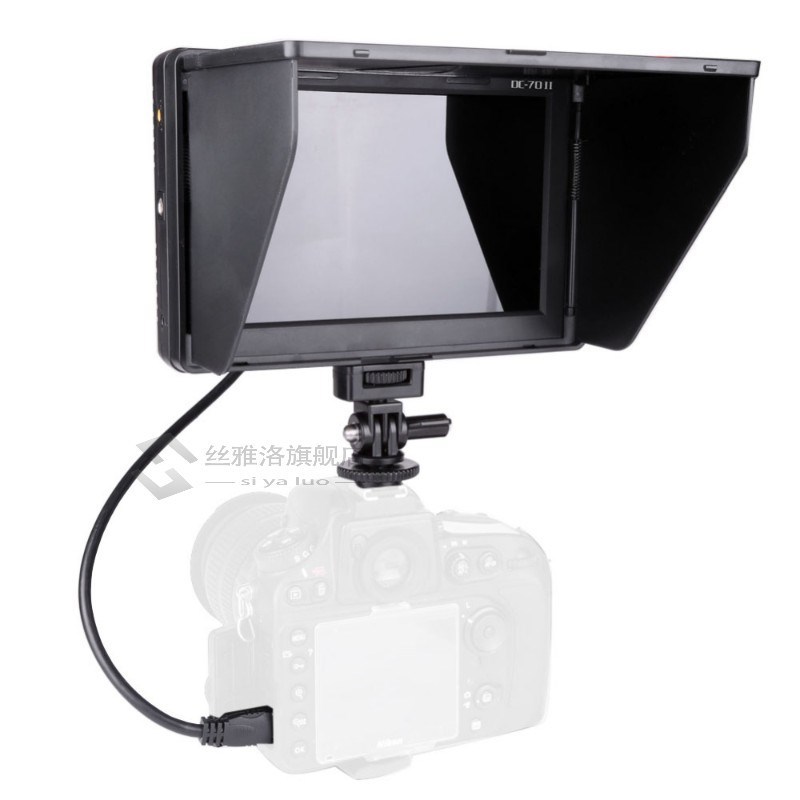Portable 7 Inch DC-70II HDMI Clip-on High Definition LCD Mon