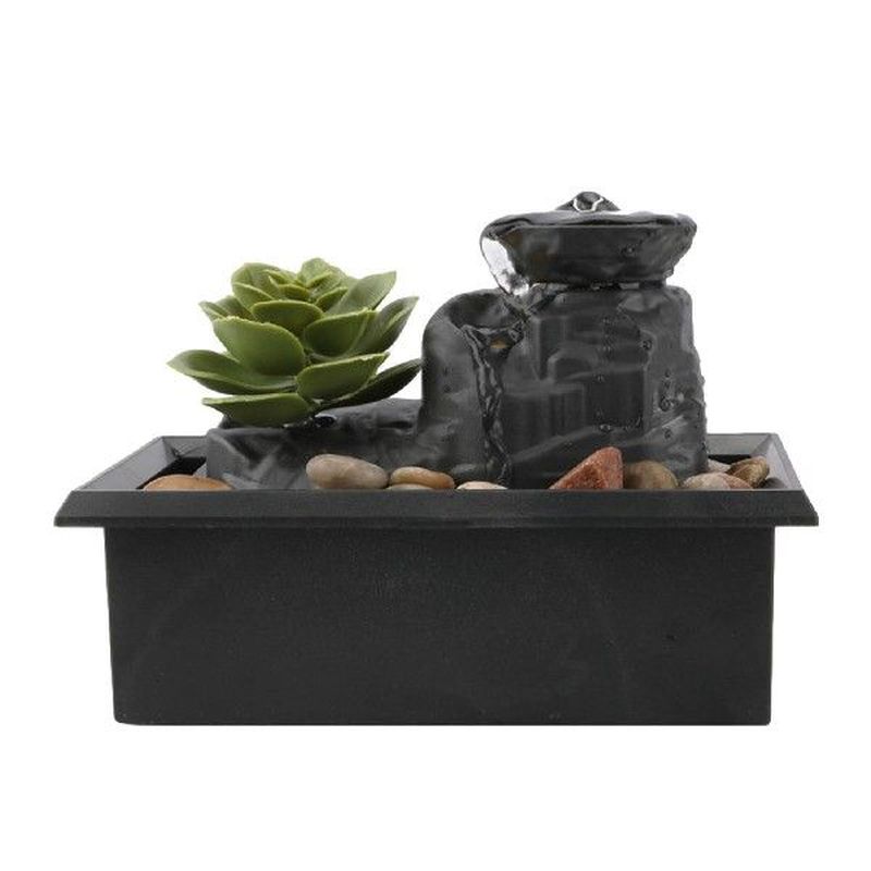 Desktop Waterfall Fountain LED Light Water Fountain