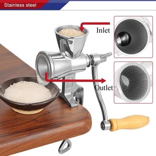 Manual Grain Grinder Hand Crank Grain Mill Stainless Steel H