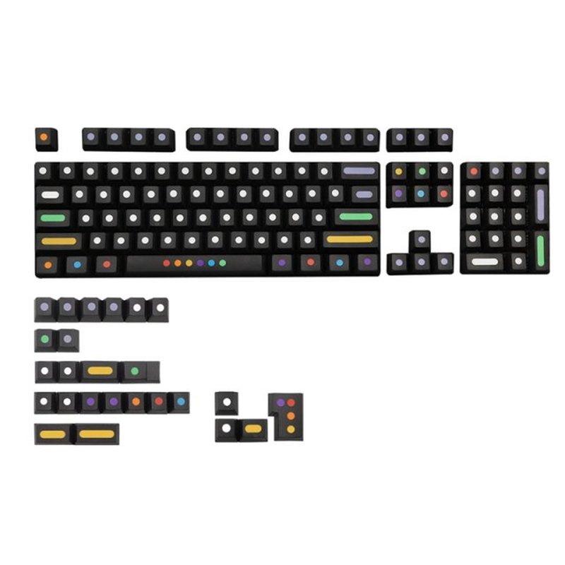129 Keys/Set Dots Keycaps Cherry Profile PBT Keycaps for MX