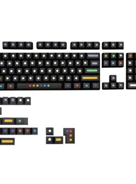 129 Keys/Set Dots Keycaps Cherry Profile PBT Keycaps for MX