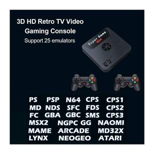 d Hd Tv Video Gaming Console With Wireless/wired Controller