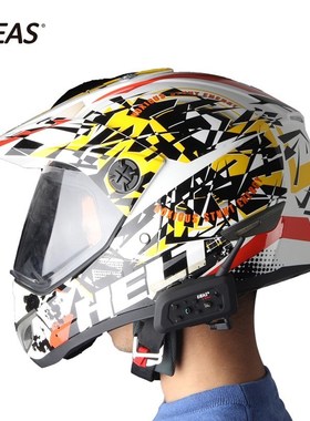 2pcs  V6 PRO Bluetooth Motorcycle Intercom Helmet Headset 6