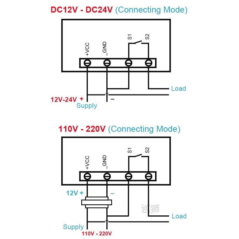 W3230 12V 24V AC110-220V Probe line 20A Digital Temperature