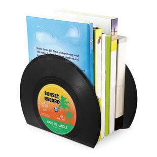1 Pair Record Bookend Plastic Unique design easy to use and