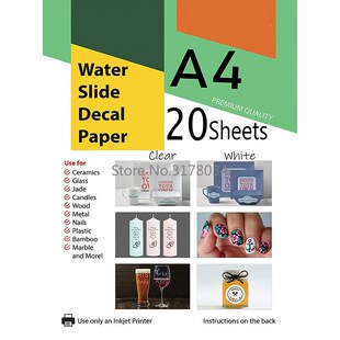 100sheets Waterslide Decal Paper for Inkjet Printer A4 Water