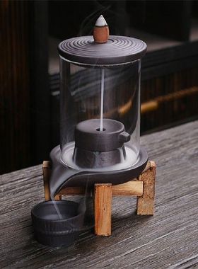 Waterfall Incense Burner Backflow Ceramic Incense Holder