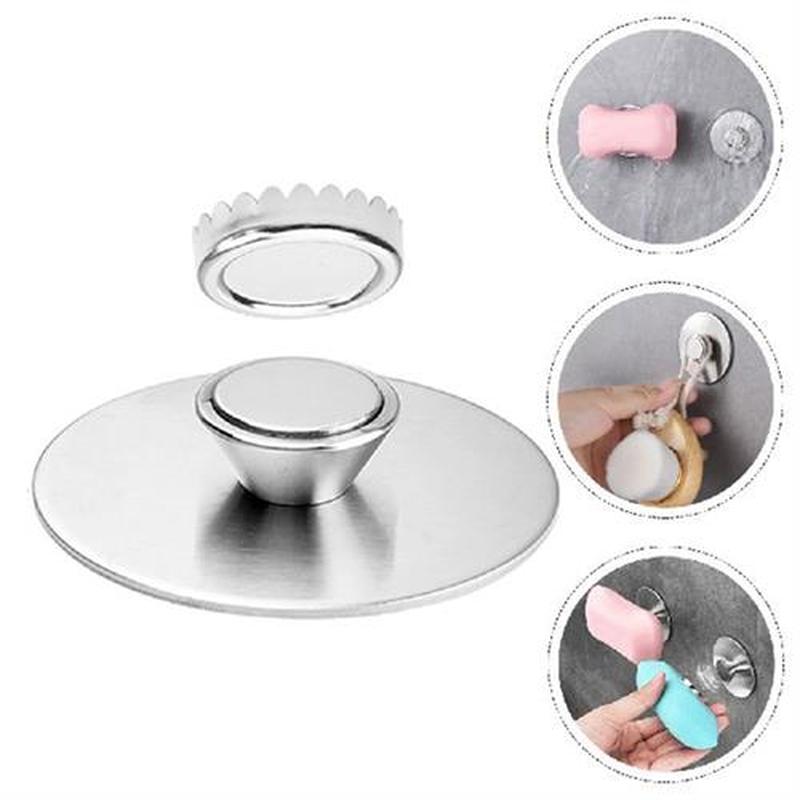 Magnetic Soap Saver Shower Towel Hook No Drill Soap Dish