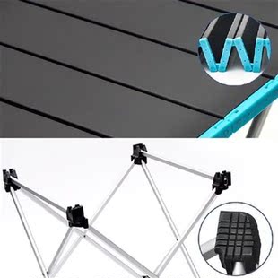 Portable Camping Side Tables with Aluminum Table Top for