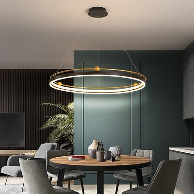 modern led chandelier circle lights for Interior design engi