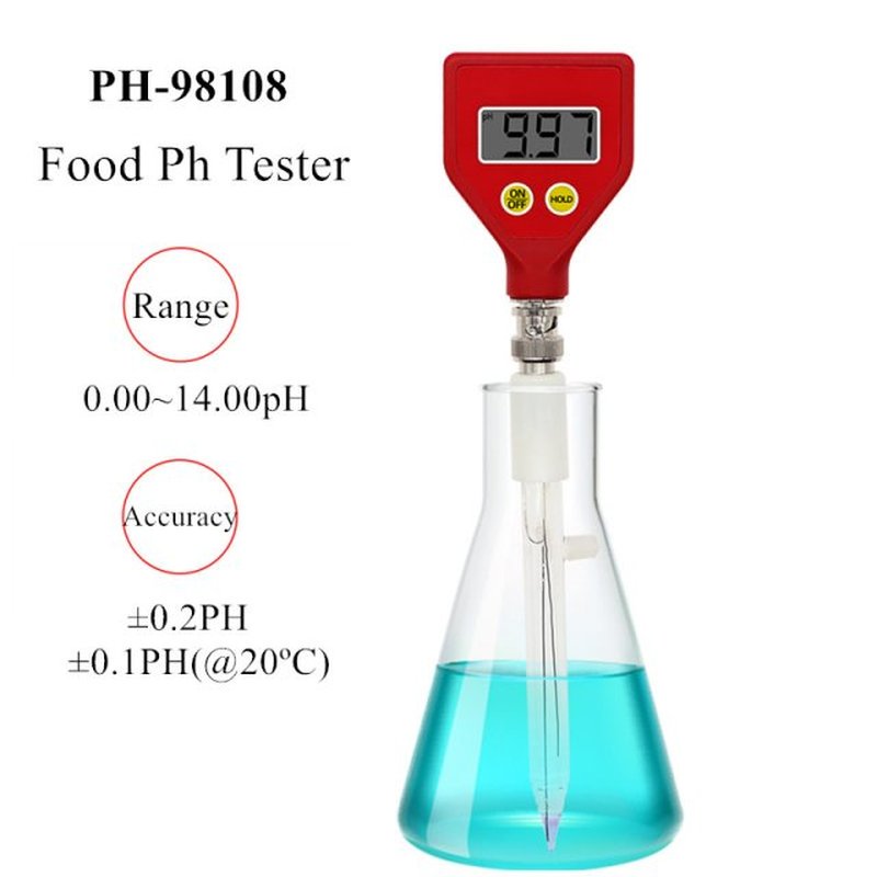 PH-98108 pocket-sized pH Meter Food pH Tester Acidity Meter