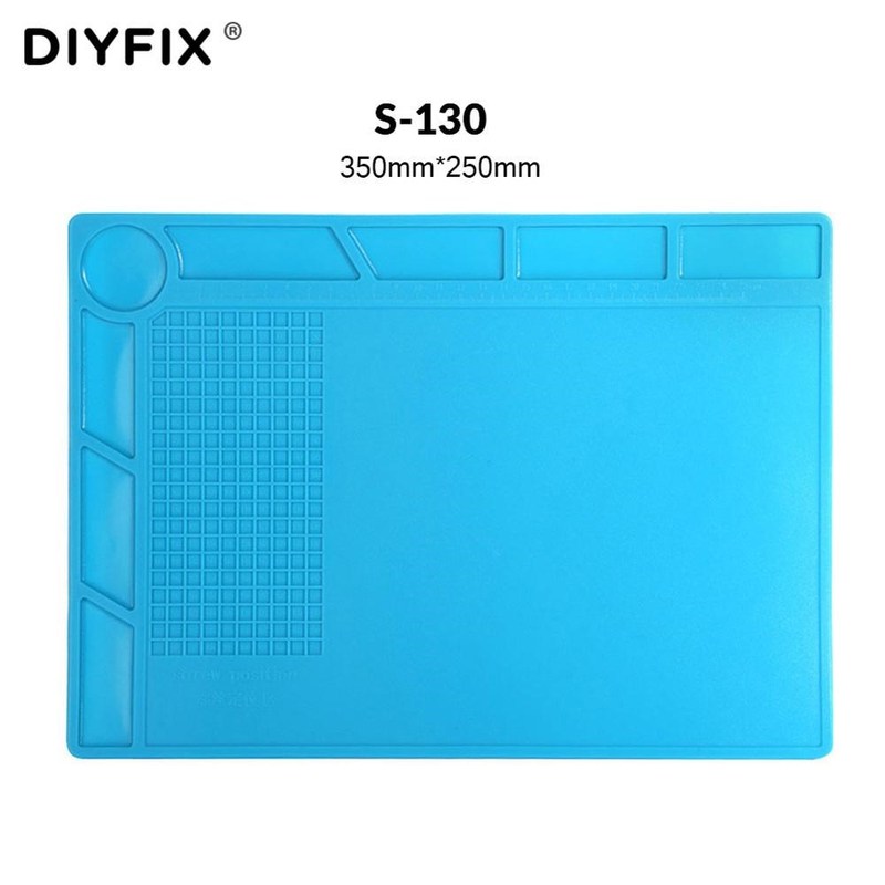 Soft Silicone Soldering Work Pad Heat Insulation Desk Mat Ma