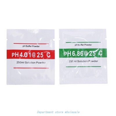 New 2 Bags PH Buffer Powder for PH Test Meter Measure Calibr