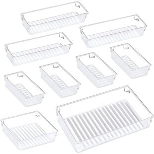 Desk Drawer Organiser Trays, 4-Size Drawer Dividers Versatil