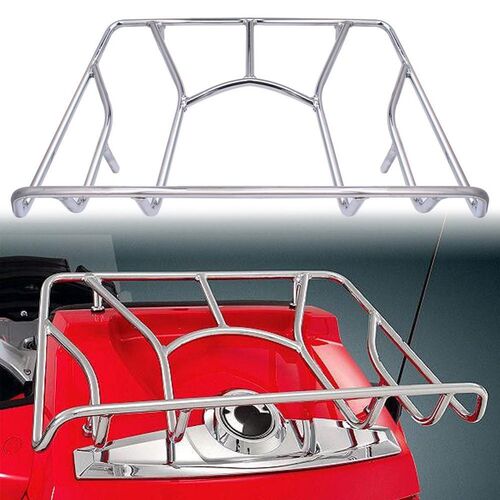 Motorcycle Cafe Racer Luggage Rack/Top Rail Trunk Case Carri