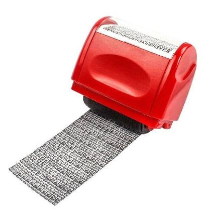 1PCS Stamp Seal Roller ID Theft Protection Code Identity
