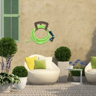 Garden Hose Holder Metal Wall Mount Hose Hanger Heavy Duty H