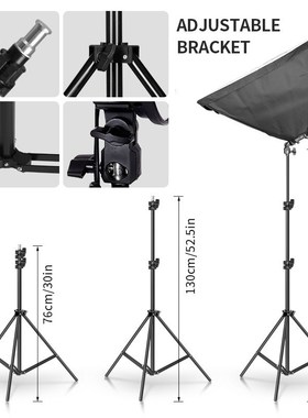 Photo Studio Kit 8 Pieces LED Bulbs 20W Softbox Light Photo