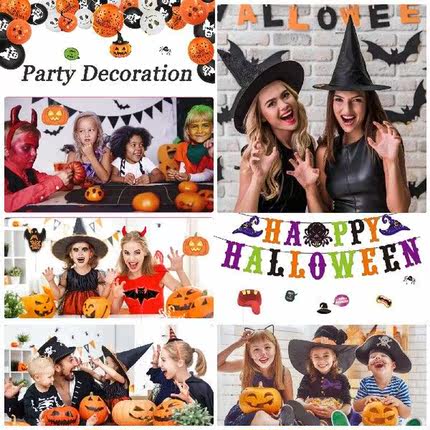 Balloon Photo Props Pull Flag Atmosphere Banner Themed