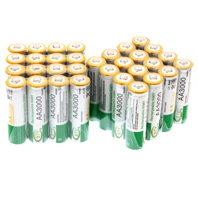 1.2V 3000mAh AA NIMH Rechargeable Batteries Ni-MH Rechargeab