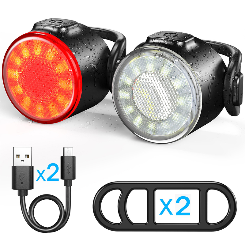 Bike Rear Light LED Bicycle Tail Light Helmet Backpack Bike