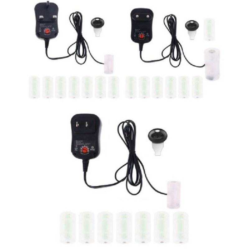Adjustable Voltage 3V 4.5V 5V 6V 7.5V 9V 12V UK/US/EUPlug Po